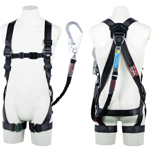 [馬具型堕ちる取り締まり具]【送込】ＴＳＵＹＯＲＯＮ 黒影馬具 シングルランヤード付き添い人 伸縮式ノビロン（ＢＫ） うす暗い薄墨色 Ｌ大きさ 1本【北海道沖縄送別】【smtb-KD】