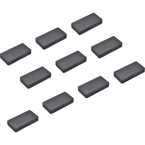 [フェライト磁石]トラスコ中山（株） ＴＲＵＳＣＯ まとめ買い フェライト磁石 角形 ６０ｍｍＸ３０ｍｍＸ１０ｍｍ １０個入 TF60K-10P 1袋（10袋入）【415-1437】