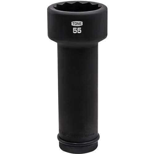 [インパクト用ソケット（建築用）]【送料無料】ＴＯＮＥ（株） ＴＯＮＥ　アンカーボルト用ソケット（１２角）５５ｍｍ 8AD-55L200 1個【810-9639】【代引不可商品】【北海道・沖縄送料別途】【smtb-KD】