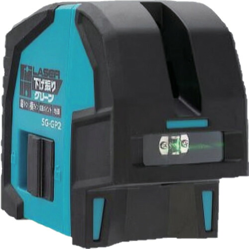 [レーザー墨出器（グリーンレーザー）]山真製鋸（株） ＹＡＭＡＳＩＮ　レーザー下げ振りグリーン SG-GP2 1台【592-5668】
