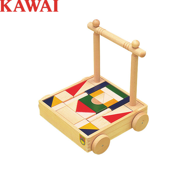 楽天市場】KAWAI 河合楽器製作所 抗菌カラー引き車つみき 4701-9：引き