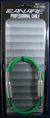ギターケーブル　カナレ　CANARE　ギターシールド　GREEN　グリーン　G01　G-01　1メートル　1m　緑色【送料無料】【smtb-KD】【RCP】