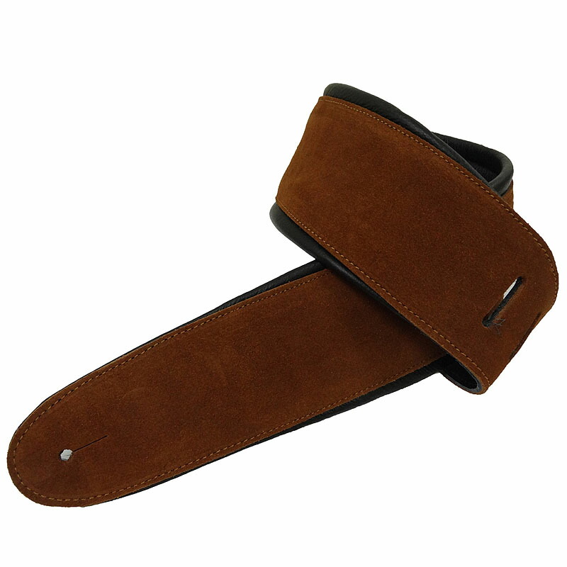 【店内全品5%OFFセール開催中】ペリーズ ギターストラップ Perri's APSDX-1604 2.5inch RUST SUEDE W LEATHER PADDING【RCP】|G&G onlineshop
