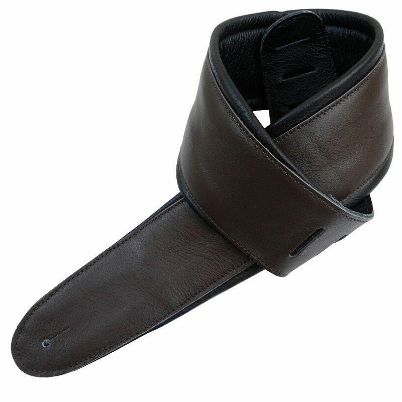 【店内全品5%OFFセール開催中】ペリーズ レザーストラップ ギターストラップ Perri's AP01-2133 2.5inch LEATHER PADDED BRN 【RCP】|G&G onlineshop