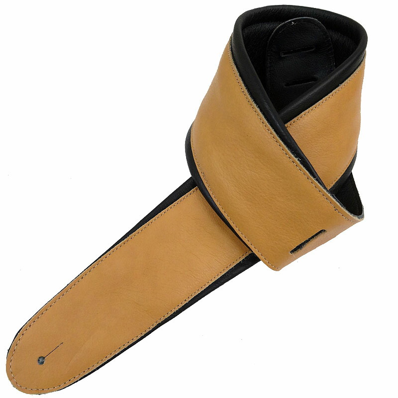 【店内全品5%OFFセール開催中】ペリーズ レザーストラップ ギターストラップ Perri's AP01-2134 2.5inch LEATHER PADDED TAN 【RCP】|G&G onlineshop