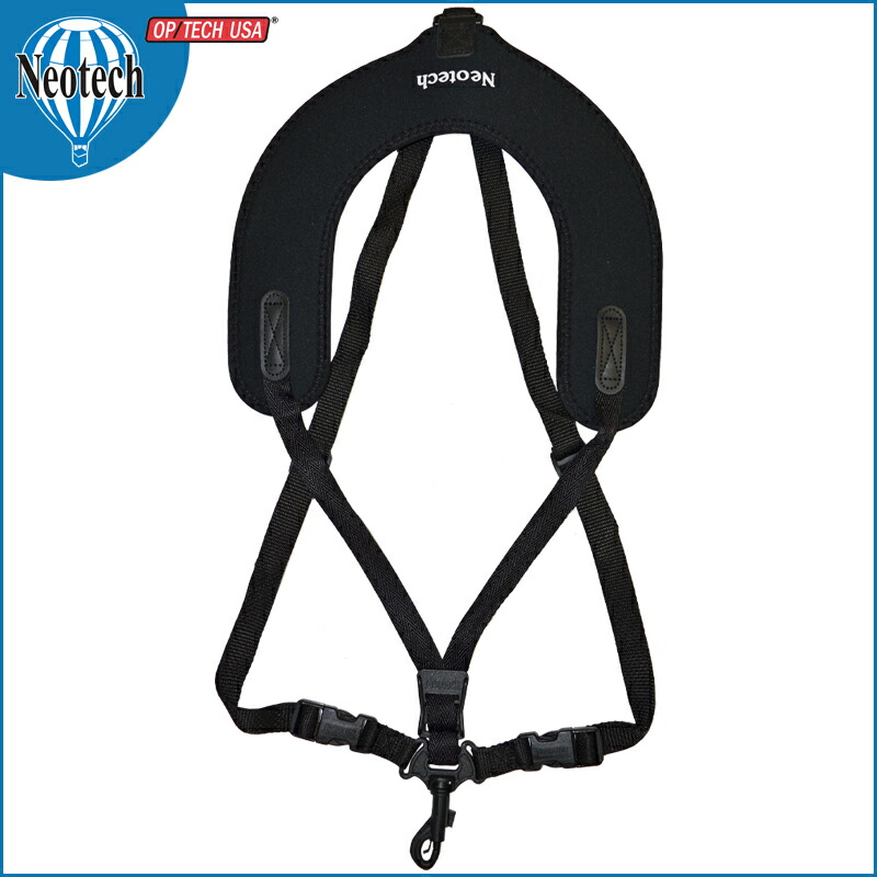 【ﾎﾟｲﾝﾄUP！マラソン期間限定】ネオテック Super Harness Regular Swivel スナップフック Black #2601162 スーパーハーネス レギュラースイベル ブラック Woodwind/木管楽器用 Neotech 【smtb-KD】【RCP】