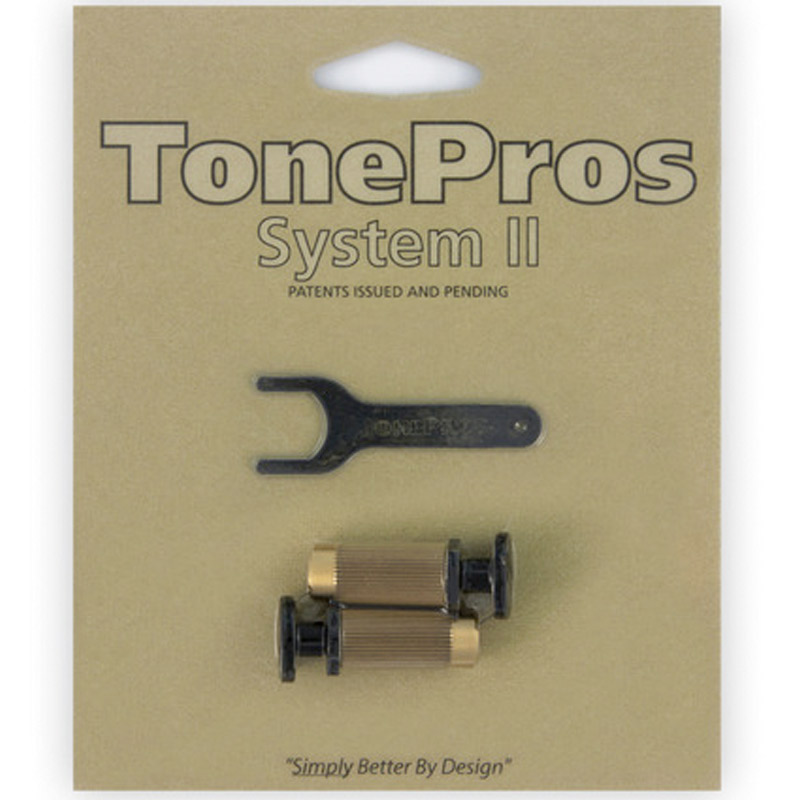 TonePros ロッキング・スタッド MSPRS-B ブラック Metric Locking Studs for PRS