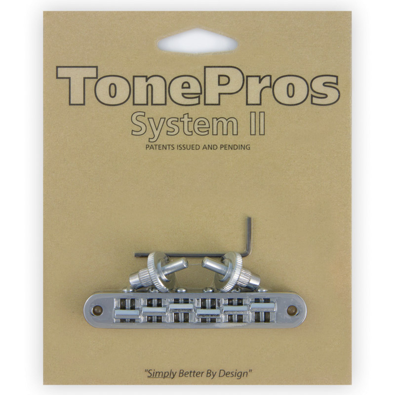 TonePros ブリッジ TP6-C クローム Standard Tuneomatic (small posts, un-notched saddles)