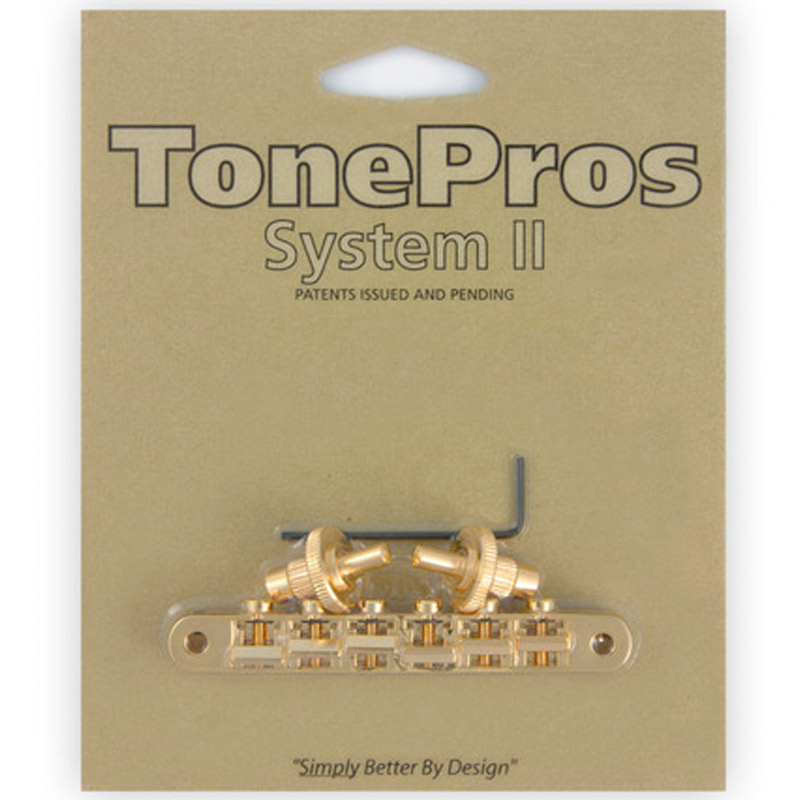 TonePros ブリッジ NVR2-G ゴールド AVR2 with Standard Nashville Post Tuneomatic