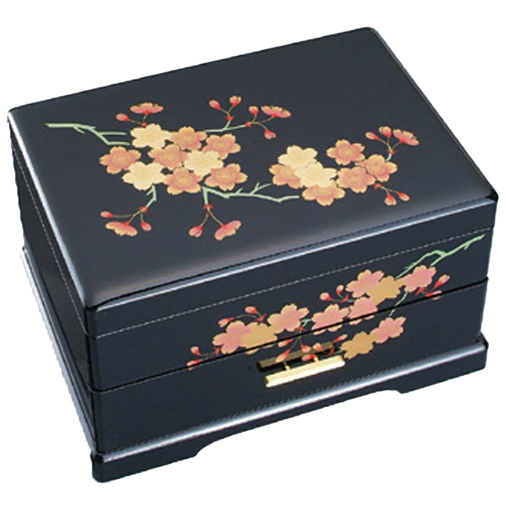 会津塗　宝石箱　桜　オルゴール 会津塗宝石箱オルゴール 桜 ~さくらさくら~ ニデック