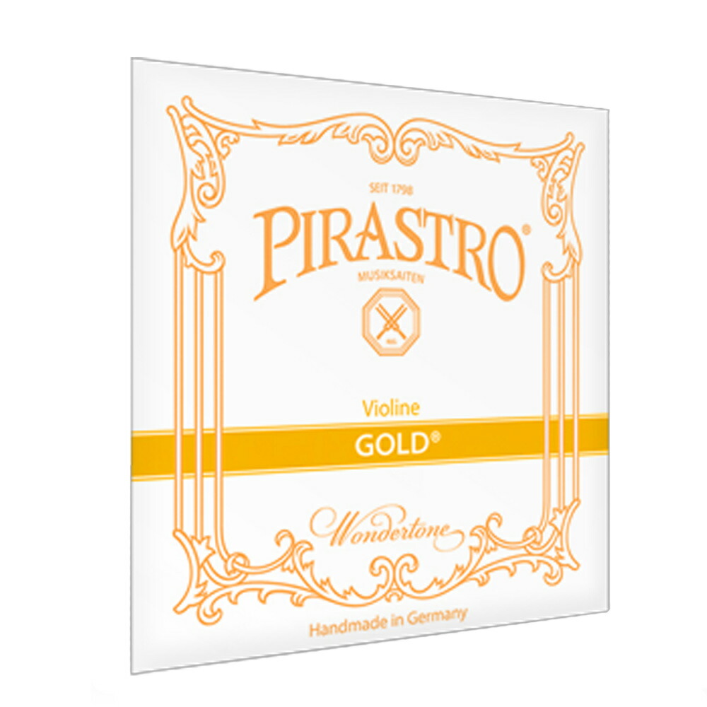 【ﾎﾟｲﾝﾄUP！マラソン期間限定】PIRASTRO ピラストロ ゴールド バイオリン弦 D線 4/4 GUT/SILVER-ALUMINIUM VIOLIN GOLD 2153 D 202512ss