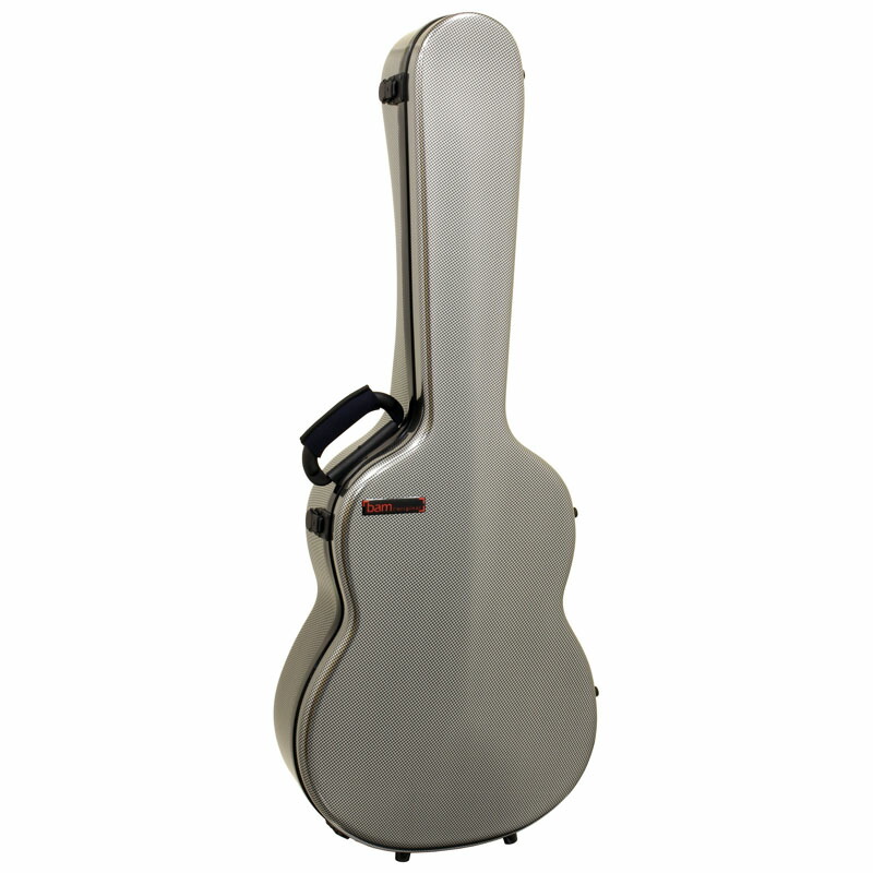 bam 8002XLSC Silver Carbon look HIGHTECH Classical Guitar Case