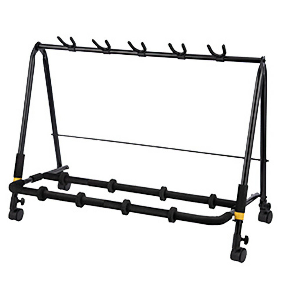【ﾎﾟｲﾝﾄUP！マラソン期間限定】HERCULES 5本立てギタースタンドキャスター付き GS525B PLUS 5-PC GUITAR DISPLAY RACK W/ CASTERS