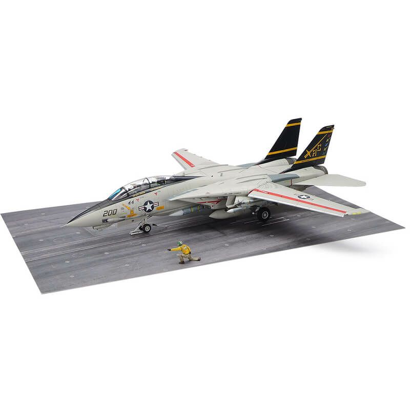 【新品】タミヤ 傑作機シリーズ No.122 1/48 グラマン F-14A トムキャット（後期型）発艦セット プラモデル【在庫品】