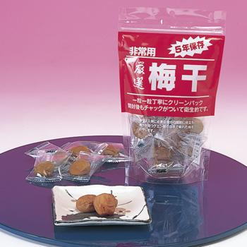 長期保存　梅干（12粒入×20袋/箱） 【非常食、保存食、梅干し】