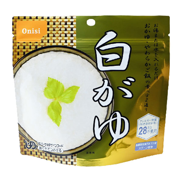 【尾西のアルファ米】 白がゆ（50袋/箱） 特定原材料等（アレルギー物質）28品目不使用 尾西食品 アルファ化米 アレルギー対策品 非常食 保存食 災害食 備蓄 防災 アウトドア レジャー 14,386円