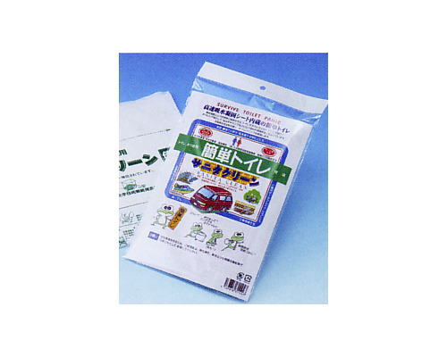 【非常用トイレ】サニタクリーン1枚袋入り（100枚セット）災害用トイレ 簡易トイレ 防災 災害 備蓄 地震 断水｜防災・防犯の専門shop岩本商事