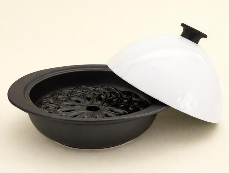 楽天市場】長谷園 ふっくらさん 黒らく 大 AND-06 送料無料 （タジン鍋