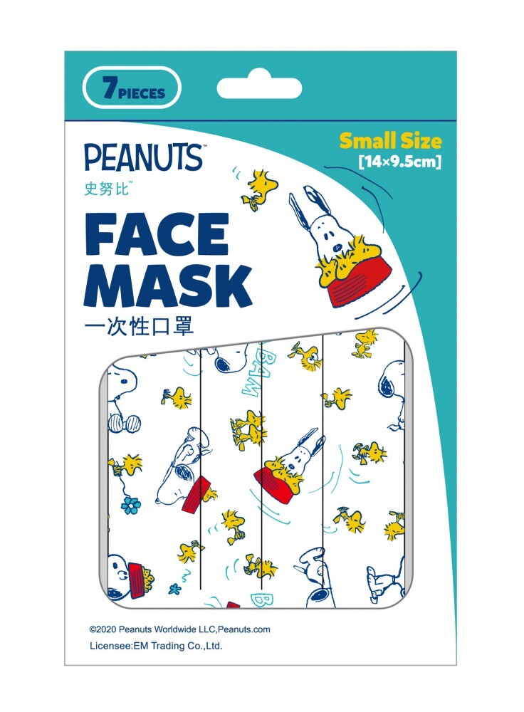パック・フェイスマスク SNOOPY スヌーピー PEANUTS クールフェイスマスク(ブルー): 通常