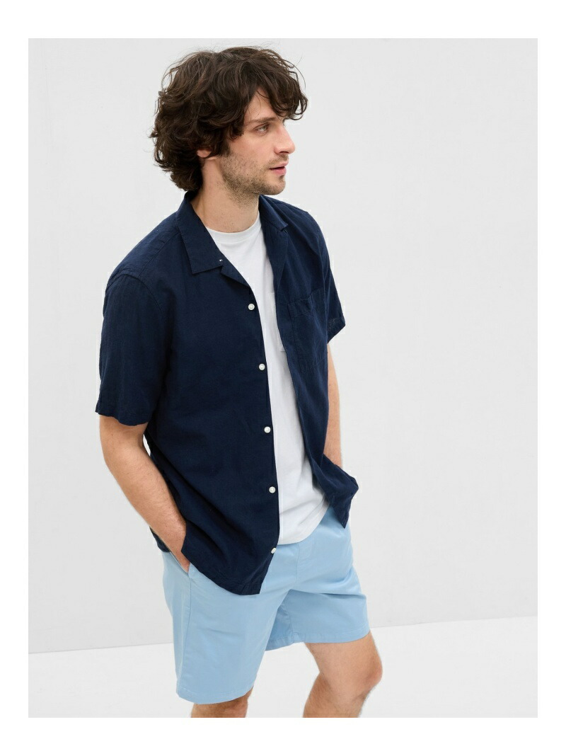 【楽天市場】【SALE／66OFF】(U)コットンリネン バケーションシャツ GAP ギャップ トップス シャツ・ブラウス ネイビー カーキ