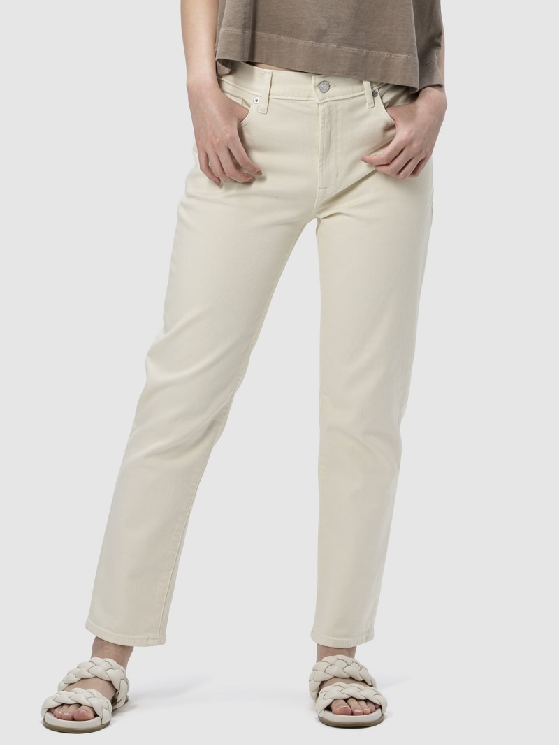 (W)ミッドライズ クラシック ストレートデニム GAP ギャップ パンツ ジーンズ・デニムパンツ ホワイト【送料無料】[ Fashion]
