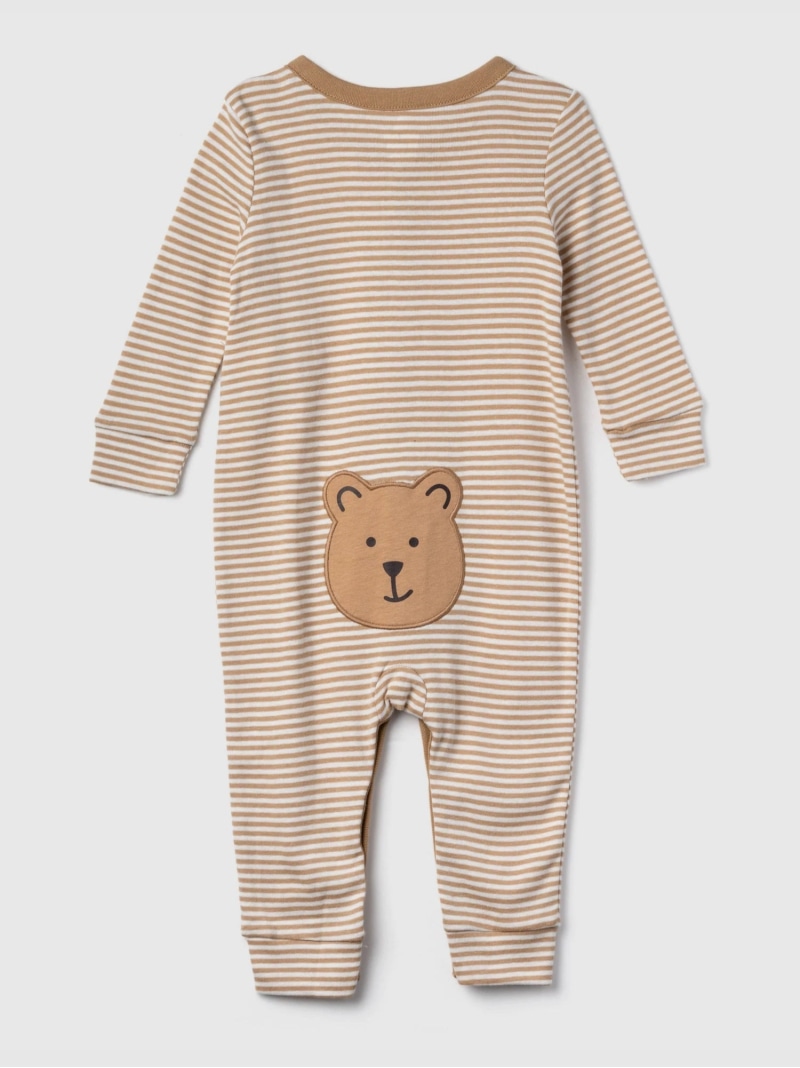(K) Brannan Bear Bodyall (Baby) GAP Gap Maternity/Baby Goods Rompers/Coveralls Beige White Navy [Free Shipping] [Rakuten Fashion]