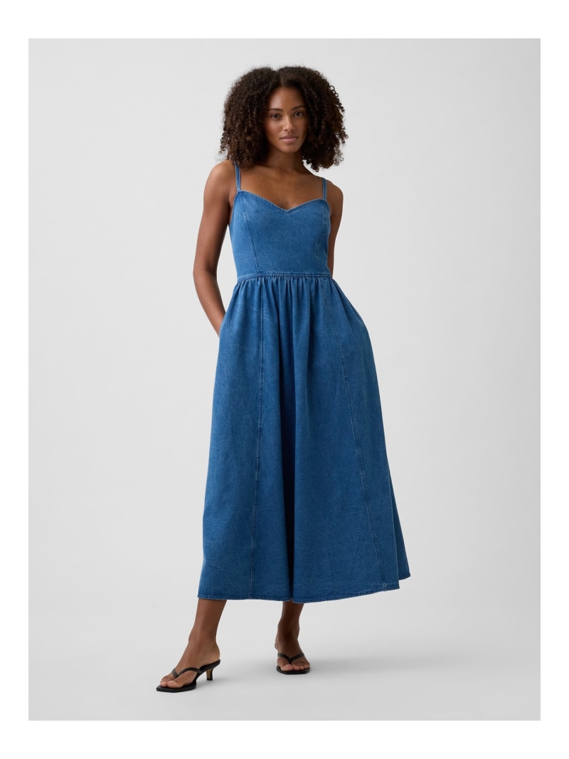 (W)V-SL CELEBRATION DRESS GAP ギャップ ワンピース・ドレス ワンピース ブルー【送料無料】[ Fashion]