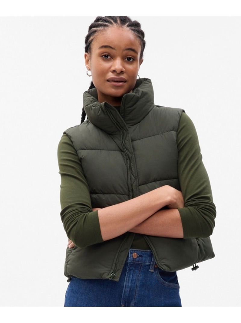 【楽天市場】【SALE／83OFF】(W)ビッグ パフ クロップドベスト GAP ギャップ ジャケット・アウター ダウンジャケット・ダウン