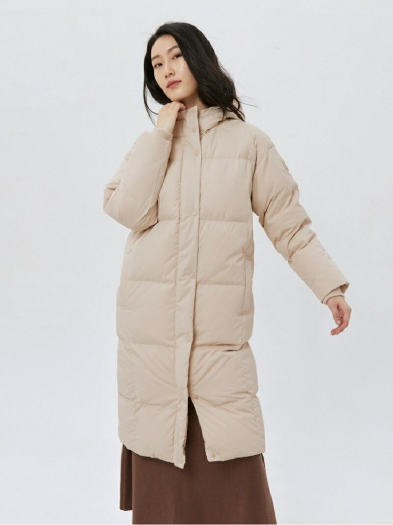 W HEAVY WEIGHT HOODED LONG DOWN COAT GAP ギャップ ジャケット アウター ダウンジャケット ダウンベスト  ベージュ ブラック Rakuten Fashion 正規通販