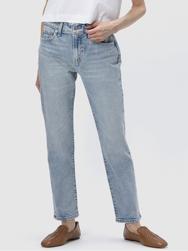 (W)ミッドライズ ガールフレンドデニム GAP ギャップ パンツ ジーンズ・デニムパンツ ブルー【送料無料】[ Fashion] 6,312円