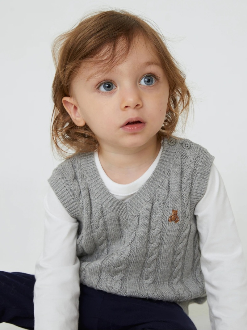 babyGAP ベビーギャップ ワッフルニット 2点セットアップ - その他