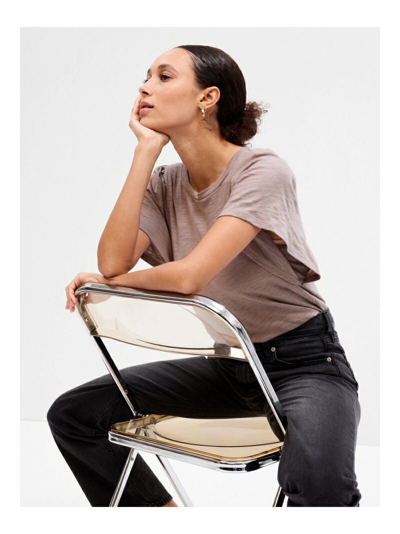 【楽天市場】【SALE／66OFF】(W)ForeverSoft フラッタースリーブTシャツ GAP ギャップ トップス カットソー・T