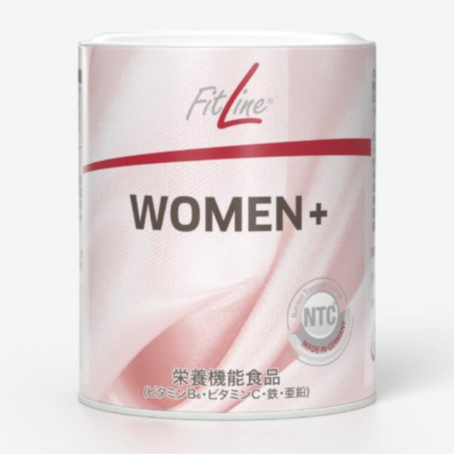 Fitline Women+ 相応う伝達ルート 成人女性つけ加える  150g PM国際的  ヴィタミンB6 鉄 ジンク イソフラボン ＦＲＧ サプリ ヴィタミンb12 相応う伝達ルート エンザイム ヴィーガン グルテン無償性 ラクトース不当て嵌める