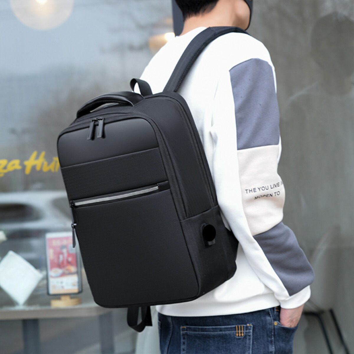 mHand多機能リュック5013>>20-32Lビジネスリュック2Way手提げ通勤通学バックパック大容量15.6インチノートPC収納USB充電ポートカバン旅行出張軽量大容量防水耐衝撃鞄メンズレディースリュックサックパソコンブラック仕事バッグ