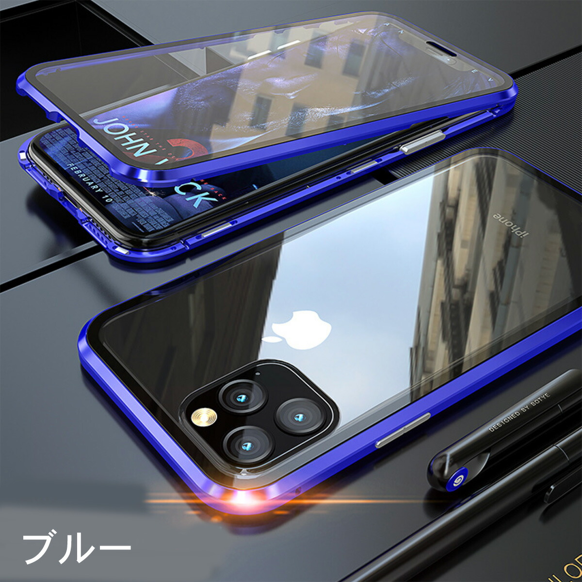 【楽天市場】スマホケース 360度フルカバー 全面保護 iPhone両面ガラスケース フロント＆バックガラス（送料無料）【mHand公式】携帯