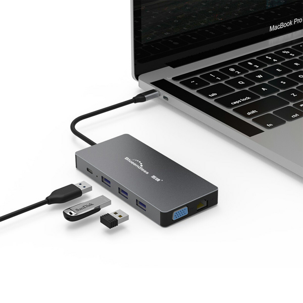 Type C挿換えるアダプター 10in1 多分使処変換鉢 Type C Hub Hc101a 送料無料 Typec Vga 3 5mmレシーバ万力 Usb3 0 Hdmi Sd打順 Tfカード Lan伝送線 変換アダプタ 変換ケーブル Type Cから Macbook エクステンション器 Macos Windows Matebook 通帳マイコン 変換コネクタ