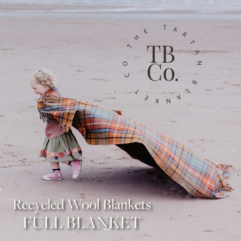【百貨店大売り出し！二分の一！】The Tartan Blanket Co.(ザ・タータン・ブランケット・コー)盛りだくさん毛布 145珊 x 190珊/ひざ掛け ブランケット 羽織 スコットランド 照合のしるし柄 今めかしい 差し上げ物【貨物輸送無料！】