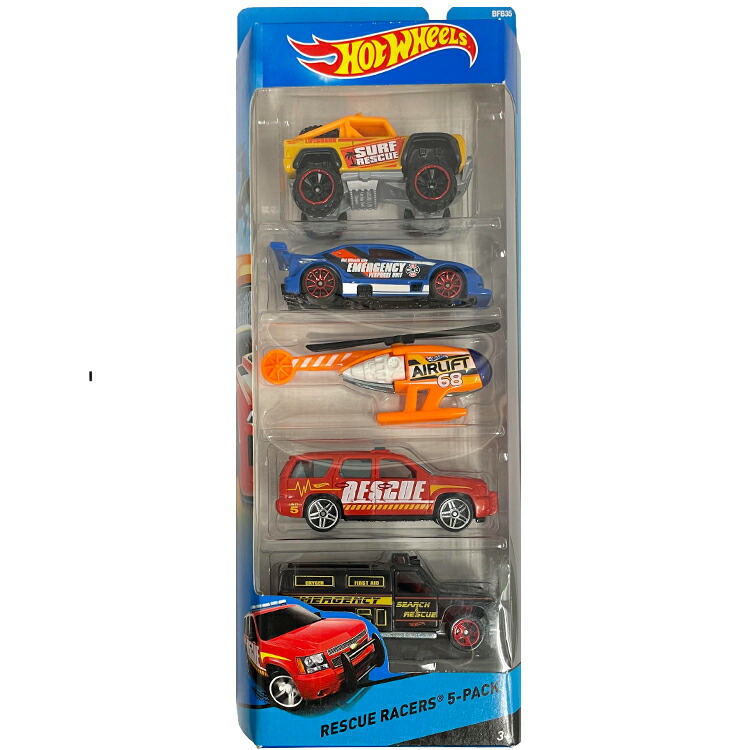 高品質新品 HotWHeeLs RESCUE RACERS 5-PACK ホットウィールズ ミニカー qdtek.vn