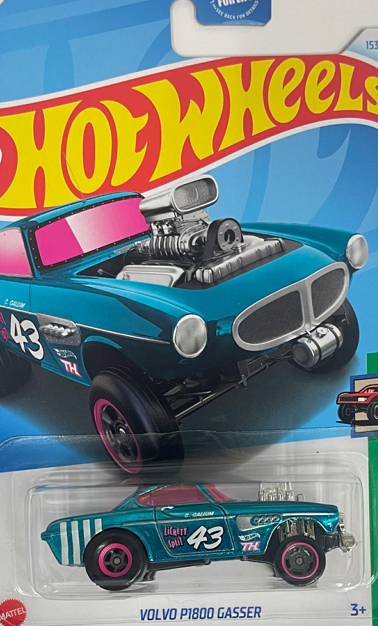 HOTWHEELS HW　REVERSE RAKE 　VOLVO P1800 GASSER (STH) 　ホットウィール ミニカー