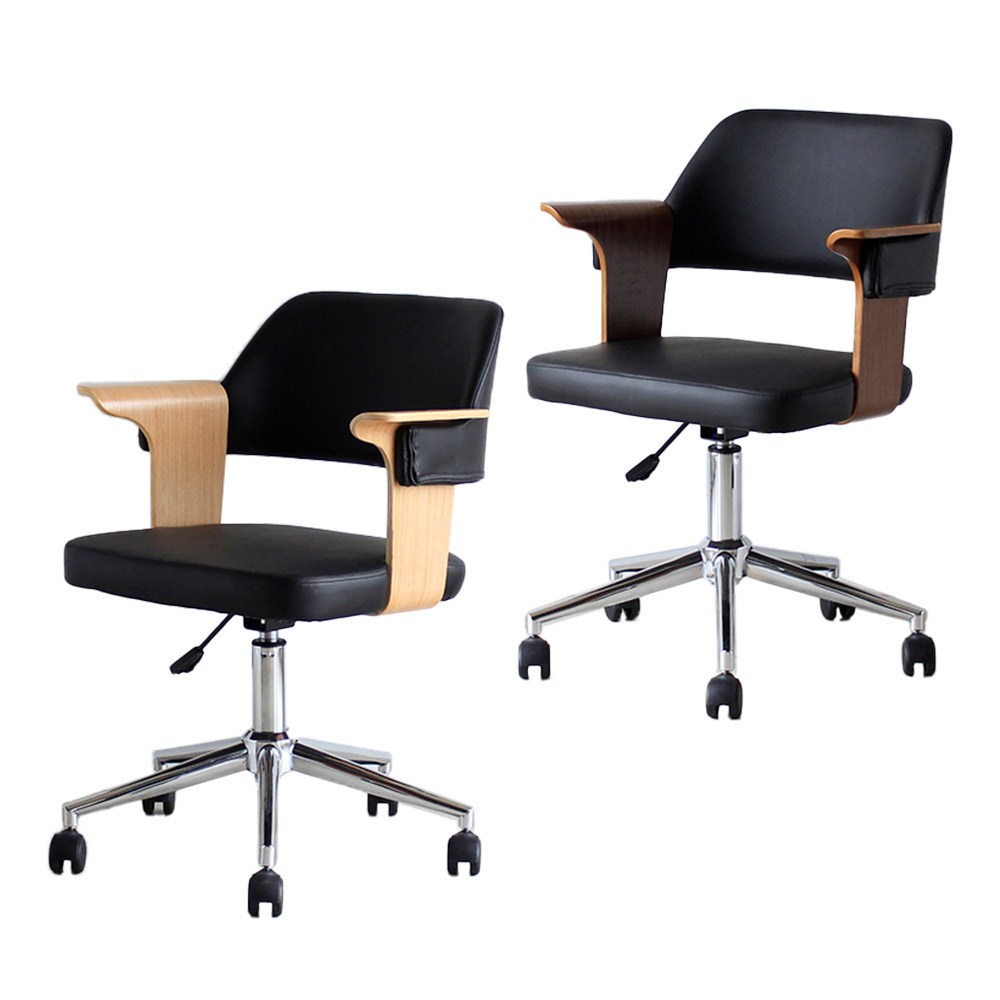 Eirチェア エイルチェア オフィスチェア ワークチェア デスクチェア デザインチェア 1人掛けチェア おしゃれ かっこいい シンプル インテリア ミーティングチェア ラウンジチェア ダイニング 曲木 アーム キャスター付 在宅勤務 テレワーク リモートワーク おすすめ