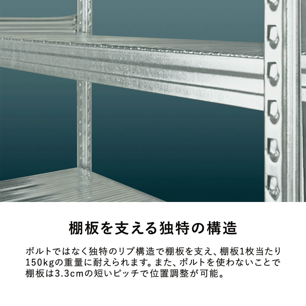 METALSISTEM メタルシステム 幅90cmタイプ 6段（スチール棚 物品棚