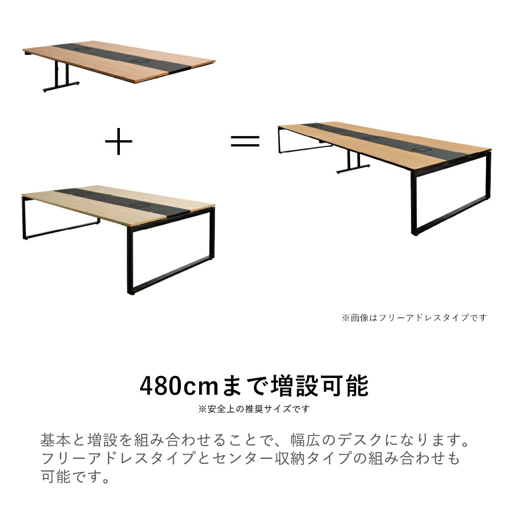 フリーアドレスデスク カウンター 会議用テーブル 家具 会議テーブル オフィスデスク オフィステーブル 多目的テーブル 作業台 パソコンデスク ミーティングテーブル テーブル デスク 机 幅2400mm 幅240cm 奥行き1400mm 奥行き140cm Ns 在宅 ガラージ店フリー