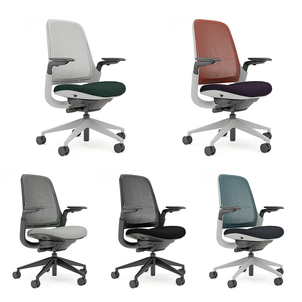 Steelcase Series1チェア Airback（スチールケース オフィス 会社 法人 デスクチェア オフィスチェア メッシュ キャスター付き 肘付き 椅子 イス おしゃれ Garageセレクトカラー）｜ガラージ店