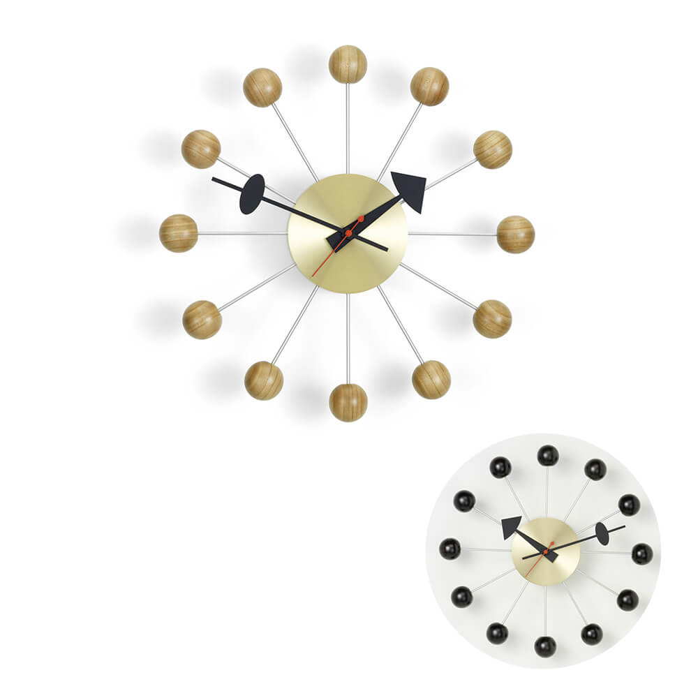 【楽天市場】★Vitra Ball Clock ボール クロック掛け時計 ブラック チェリー( 時計 壁掛け時計 壁掛け 掛け時計 ウォール