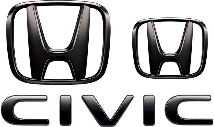 【4/4 20:00~4/10 01:59 店内全品ポイント3倍 】HONDA ホンダ 純正 アクセサリー パーツ CIVIC シビック ブラックエンブレム 08F20-T43-000 FL1 オプション
