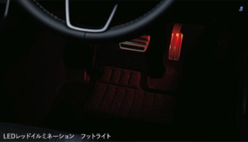 HONDA ホンダ 純正 アクセサリー パーツ CIVIC シビック フットライト＆シートアンダーライト LEDレッドイルミネーション ライト カスタム 内装 08E10-T43-000B FL1 FL4