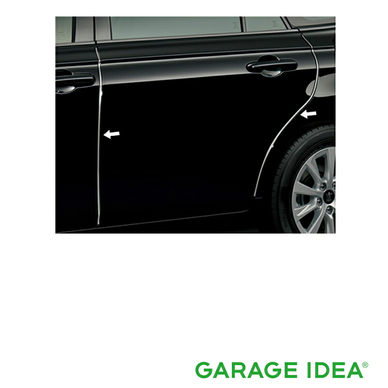 トヨタ TOYOTA 純正 アクセサリー CROWN クラウンドアエッジプロテクター (ステンレス製) 1台分【08174-30100】 GWS224 AZSH20 AZSH21 ARS220 パーツ オプション|ガレージアイデア店