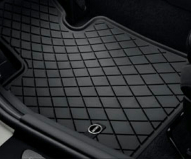 【4/18 0:00~4/20 23:59 店内全品ポイント3倍 】BMW MINI ミニ 純正 アクセサリー F56 (3 DOOR) F55 (5 DOOR) オールウェザーフロアマットセット エッセンシャルブラック フロント用 【51472354156】 パーツ オプション