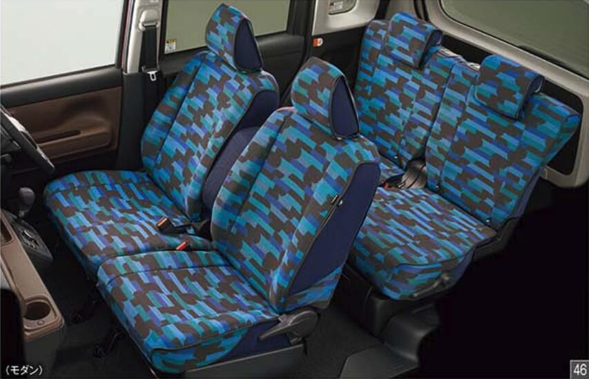 DAIHATSU ダイハツ 純正 アクセサリー パーツ MOVE CANBUS ムーヴ キャンバス簡単脱着＆洗えるシートクロス(モダン) 08220-K2639 08220-K2645 LA850S LA860S オプション｜ガレージアイデア店