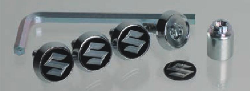 【4/4 20:00~4/10 01:59 店内全品ポイント3倍 】SUZUKI スズキ 純正 アクセサリー パーツ SPACIA Custom スペーシア カスタム ナンバープレートロックボルト(ロゴ付き) 9927F-59S00 MK94S MK54S